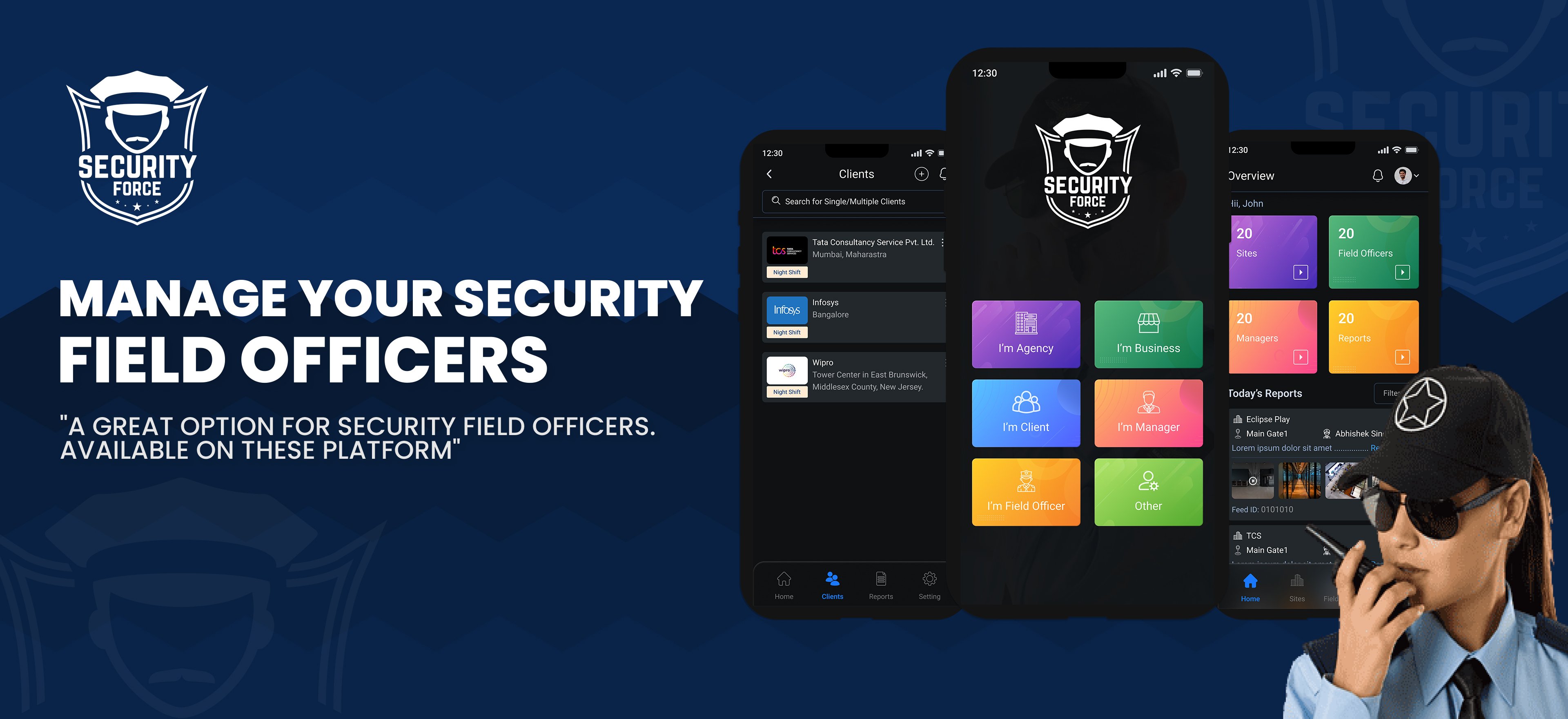 Home page Security Force Banner